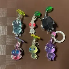 ピクミン ストラップ 6個セット めじるしアクセサリー ガチャガチャ