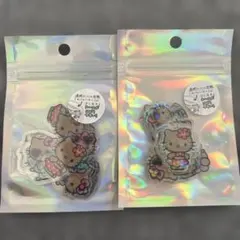 サンリオ 日焼けキティ フレークシール オーロラ ホログラム クリア