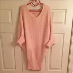 シャギーニットワンピース