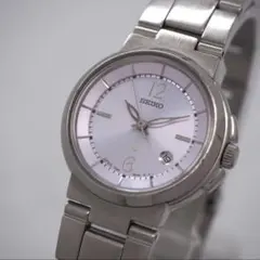 47 稼動 SEIKO レディース lk ルキア パープル シルバー 時計 - メルカリ