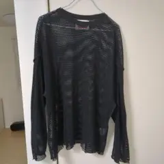 「MAISON SPECIAL」メッシュプライムオーバークルーネック長袖tシャツ