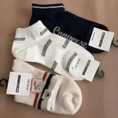 コンバース ソックス　レディース　ロゴ靴下　①