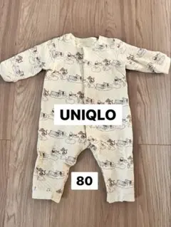 【3点目無料】UNIQLO ベビー ロンパース カバーオール 長袖 ユニクロ