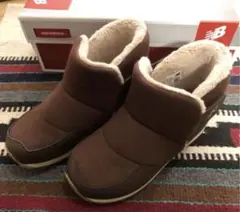 ニューバランス KB996S ボアショートブーツ 19.5cm 茶色 キッズ