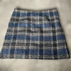 GU チェック柄タイトスカート