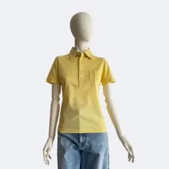 DRESSTERIOR ドレステリア 半袖ポロシャツ イエロー 日本製 綿のサムネイル