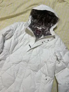 DESCENTE デサント13号XLダウン　キルティングスキージャケットホワイト