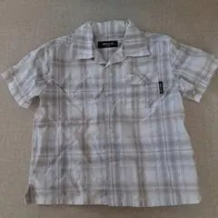 COMME CA ISM 半袖シャツ 110cm チェック柄