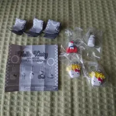 ハローキティ アメリカンデザイン　めじるしアクセサリー　カプセルトイ 4個セット