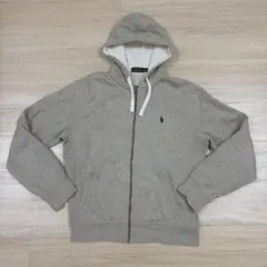 古着　POLO Ralph Laurenジップパーカー　グレー