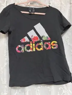 adidas フラワープリント 半袖Tシャツ