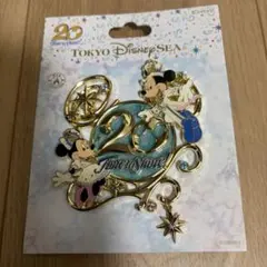 東京ディズニーシー 20周年 ピンバッジ ミッキー ミニー タイムトゥーシャイン