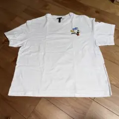 H&M ドナルドダック Tシャツ ホワイト XL