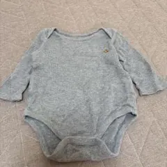 baby GAP グレー リブ編みロンパース 6-12ヶ月