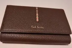 Paul Smith ブラウン 牛革 キーケース PSC793