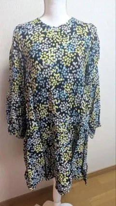 H&M 花柄 五分袖ワンピース　未使用品