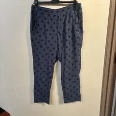 GU スター柄 イージーパンツ グレー XL