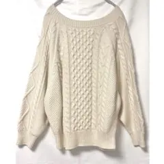 スナイデル　snidel アランケーブルニットセーター　オーバーサイズ　ドルマン