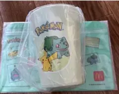 マクドナルド ポケモン 福袋 フシギダネ カップ・ジッパーポーチ セット