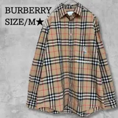 【美品】 BURBERRY ノバチェック ユニコーンパッチ 現行 シャツ 長袖のサムネイル