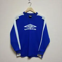 00s UMBRO ゲームシャツ ロンT テック系 ブルーのサムネイル