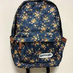OUTDOOR PRODUCTS（アウトドアプロダクツ）　花柄リュック　ネイビー