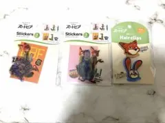 ズートピア ステッカー 2種類とヘアクリップセット