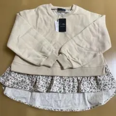 【新品未使用】coto cotte トレーナー花柄(130cm)