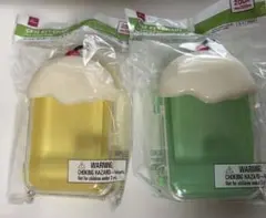 フロートケース　グリーン(緑)イエロー(黄) 2個セット