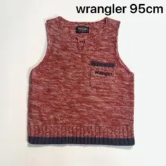 Wrangler ラングラー 杢 メランジ 柄 切替 ニット ベスト カットソー