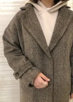 ヘリンボンチェスターコート