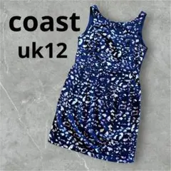 coast ワンピース　uk12 総柄ワンピース 膝丈ワンピースのサムネイル