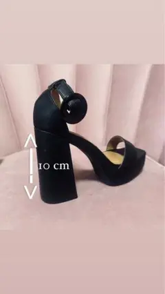 ブラックハイヒール 10cm 24,5