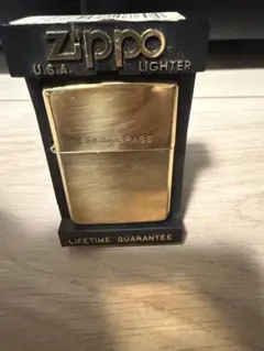 ②新品 ZIPPOライター 両面加工 ゴールドチタン ZP1935 ベーシック 