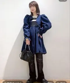 ♥値下げ不可♥新品未使用 LA BELLE ETUDE 黒デニムジャケット - メルカリ