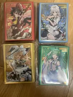 博麗霊夢、霧雨魔理沙、東風谷早苗、十六夜咲夜 東方Project　スリーブ各1個