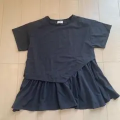 BEAMS HEART フレアTシャツ グレー