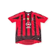 04/05】 adidas ACミラン サッカー ホームユニフォーム OPEL - メルカリ