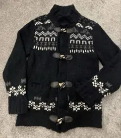ZARA MAN ノルディック柄カーディガン　 ZARA ダッフルコートLサイズ