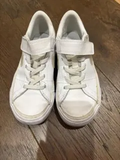 nike ホワイト スニーカー ベルクロ付き 18cm