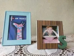 写真立て フォトフレーム 2点セット 木製フレーム インテリア雑貨