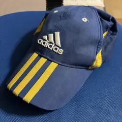 adidas 青黄 ストライプ キャップ OSFZ