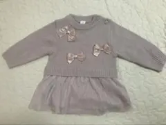 【70cm】ニットロンパース　バースデイ　cottoli コトリ