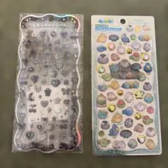 しろっぷるんシール ストーンつき ジュエルプチドロップ カミオジャパン