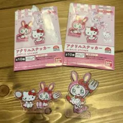 メゾピアノ×ハローキティ　アクリルステッカー　シール