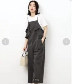 OPAQUE.CLIP ◆サッカーフリルサロペット