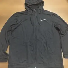 【超万能】ナイキ Dri-FIT フルジップパーカー 黒 XL