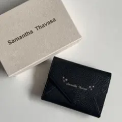 Samantha Thavasa ブラック 三つ折り財布