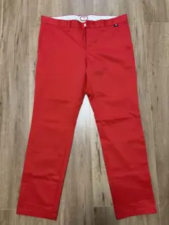 new balance golf】美品 ロングパンツ ゴルフ メンズ 赤 - メルカリ