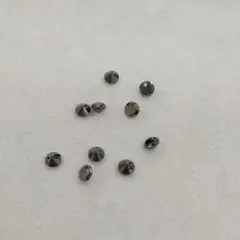 キュービック 黒 4ミリ丸 穴あき 10個セット